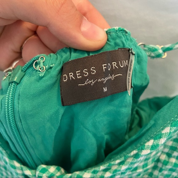 Green gingham romper - Picture 4 of 5